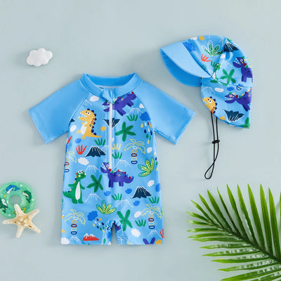 BEACH TIME Swimsuit with Sun Hat