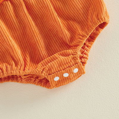CUTEST LITTLE PUMPKIN Corduroy Romper