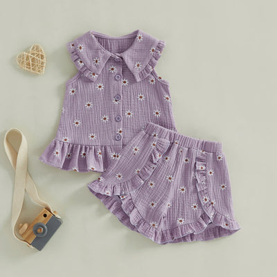 DAISIES Ruffle Hem Outfit
