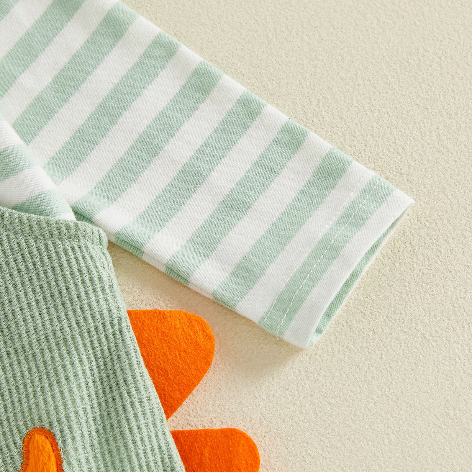 BABY DINO Waffle Knit Overall Outfit