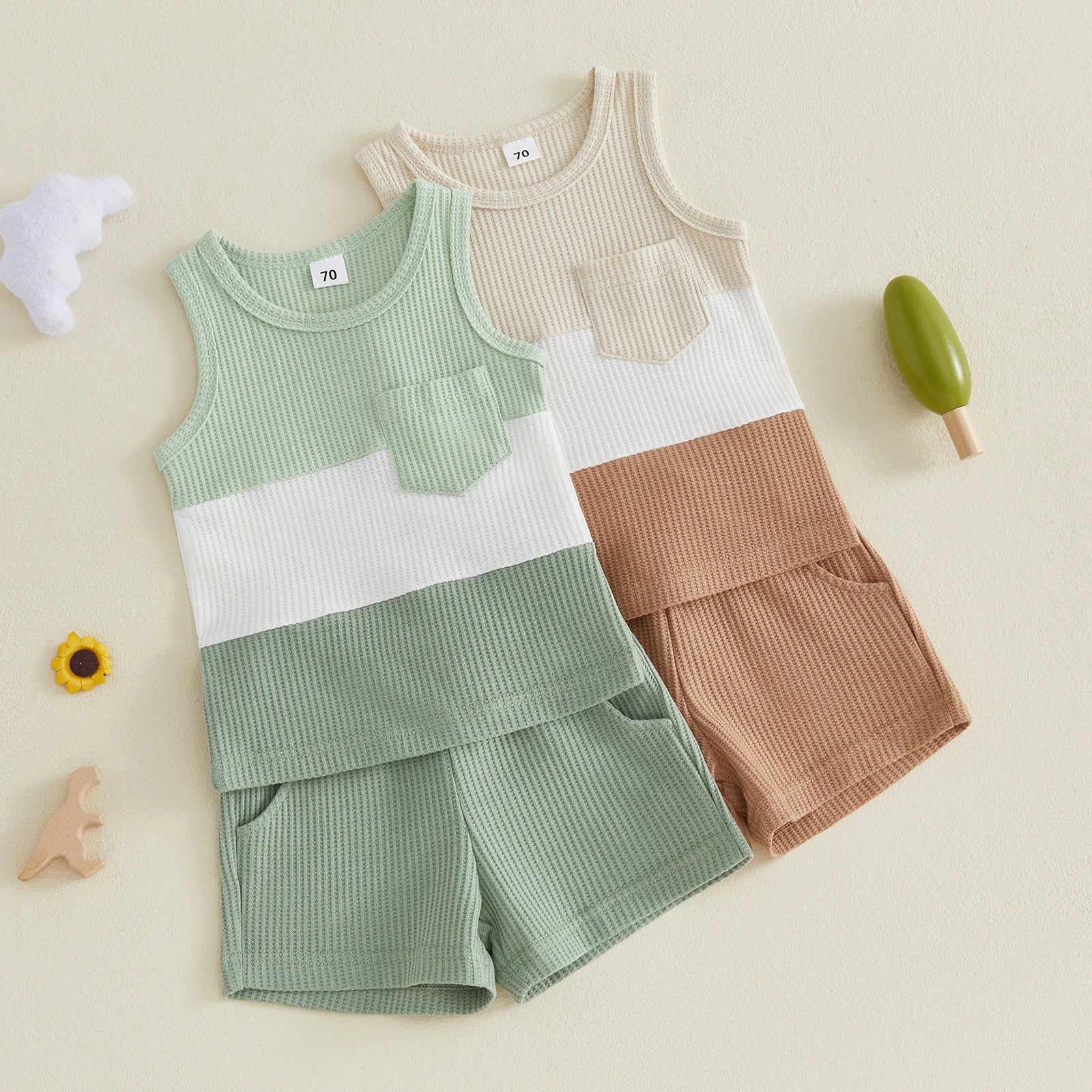 BENJI Waffle Knit Tank Outfit