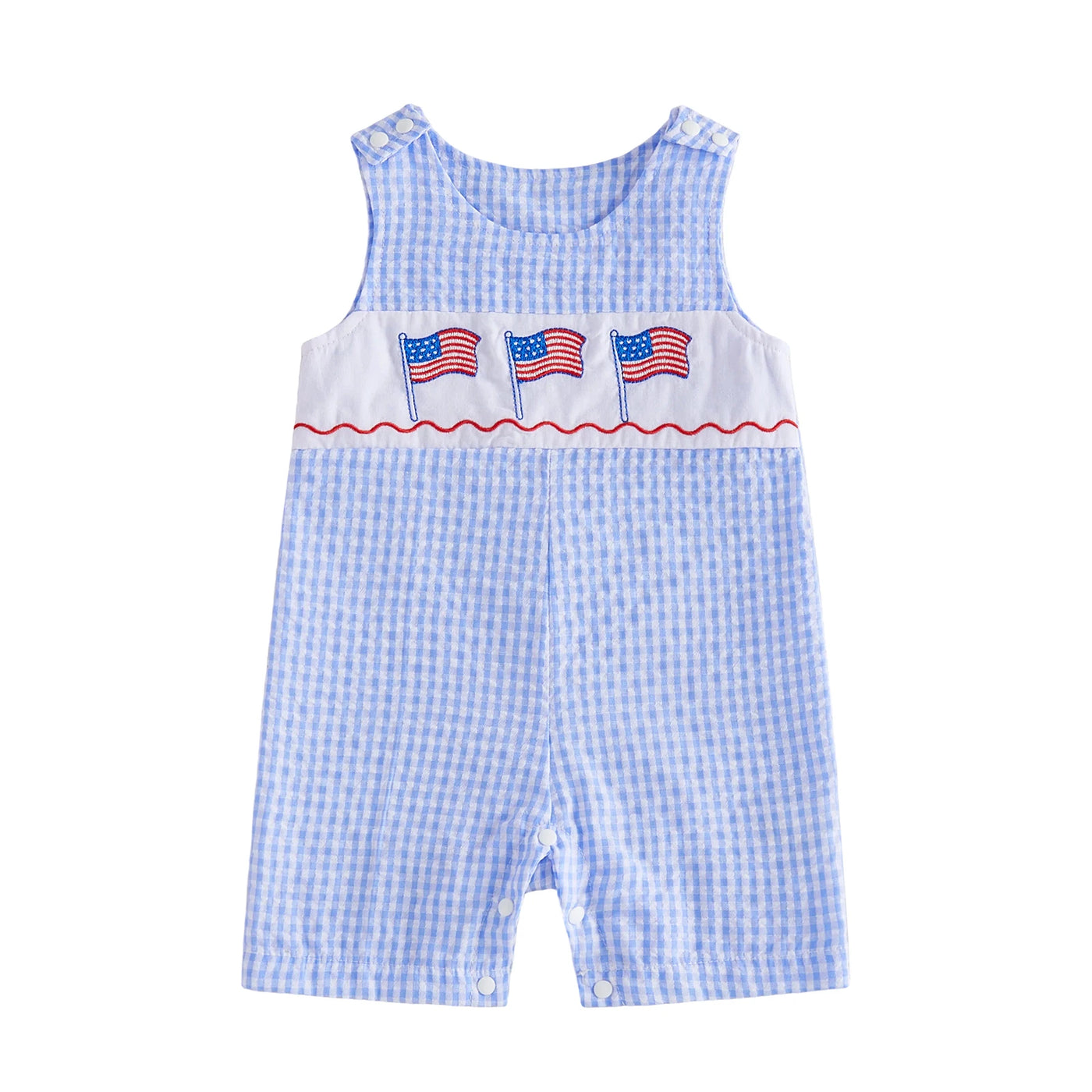 USA FLAG Checkered Jumpsuit