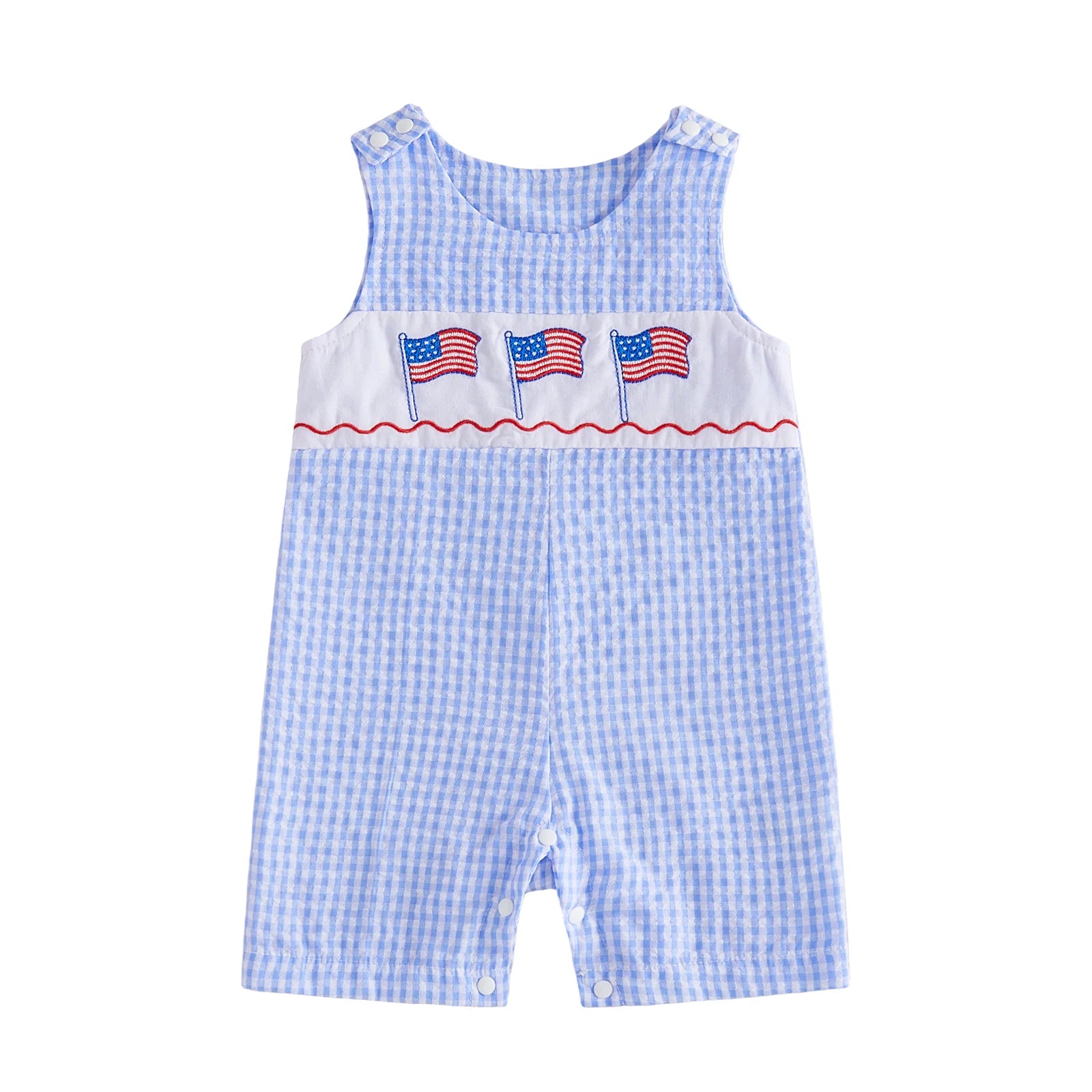 USA FLAG Checkered Jumpsuit