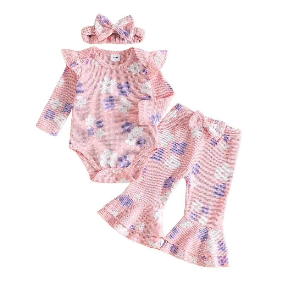 FLOWERS Pink Bellbottom Outfit