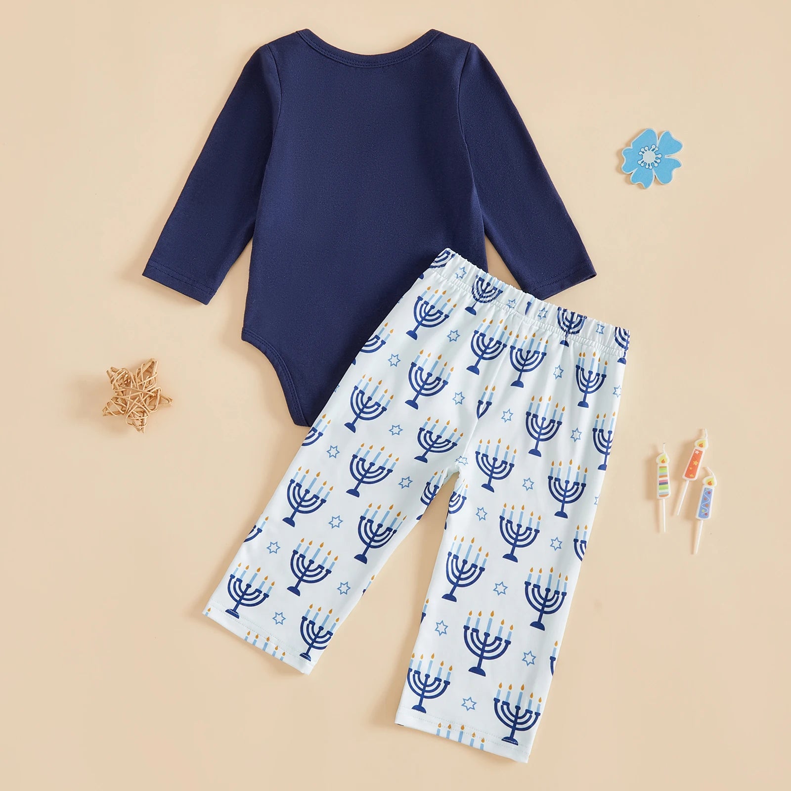 MY FIRST HANUKKAH Blue Outfit