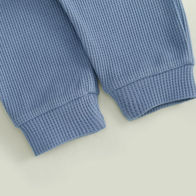 LITTLE SISTER/BROTHER Waffle Knit Outfit
