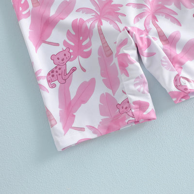 PINK PARADISE Swimsuit with Sun Hat