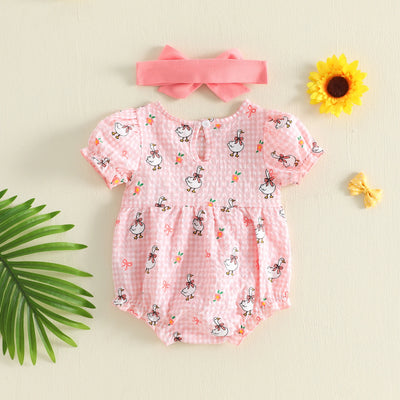 SILLY GOOSE Checkered Romper