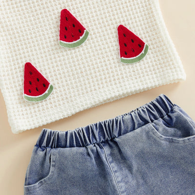 WATERMELON Waffle Knit Tank Top Outfit