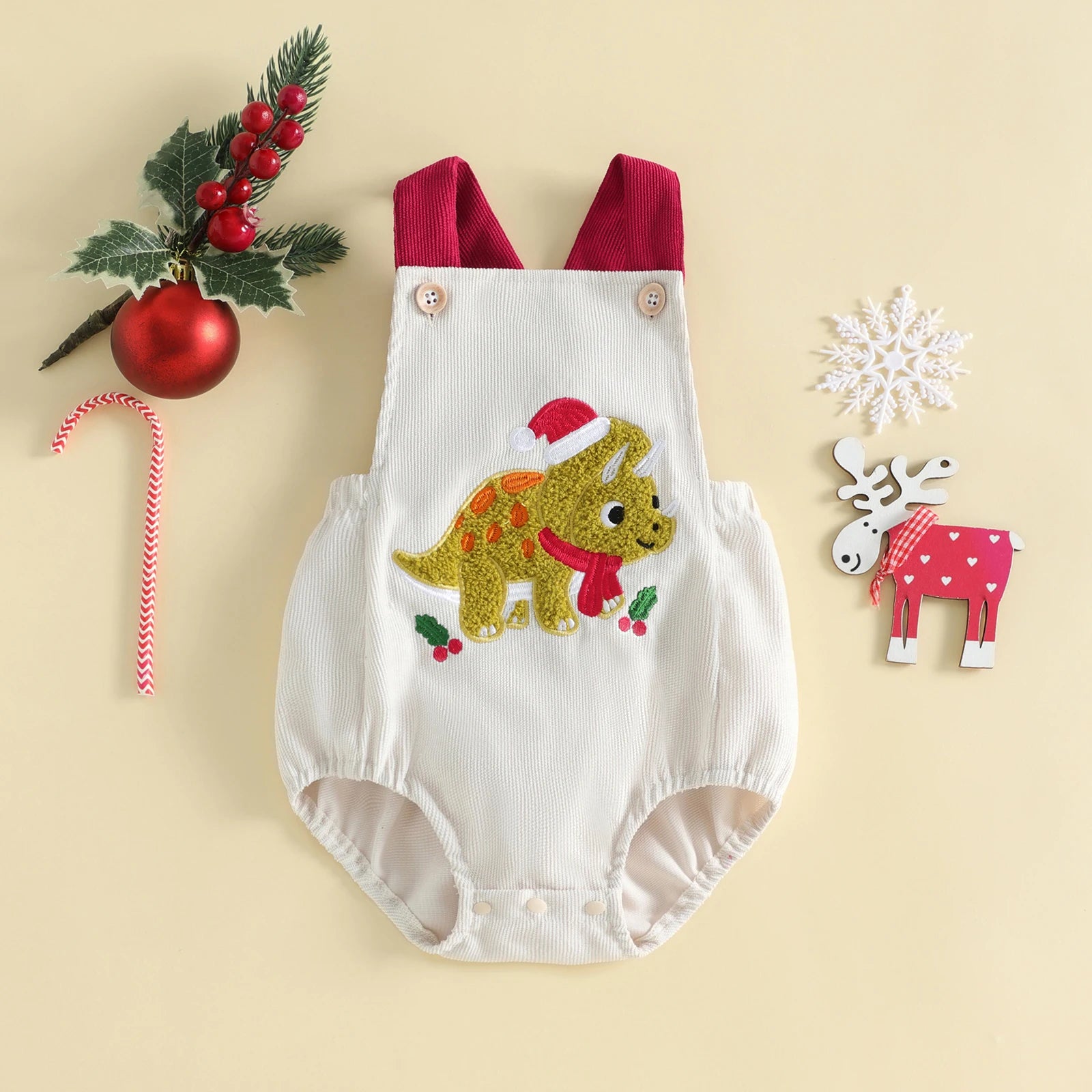 XMAS DINOS Romper