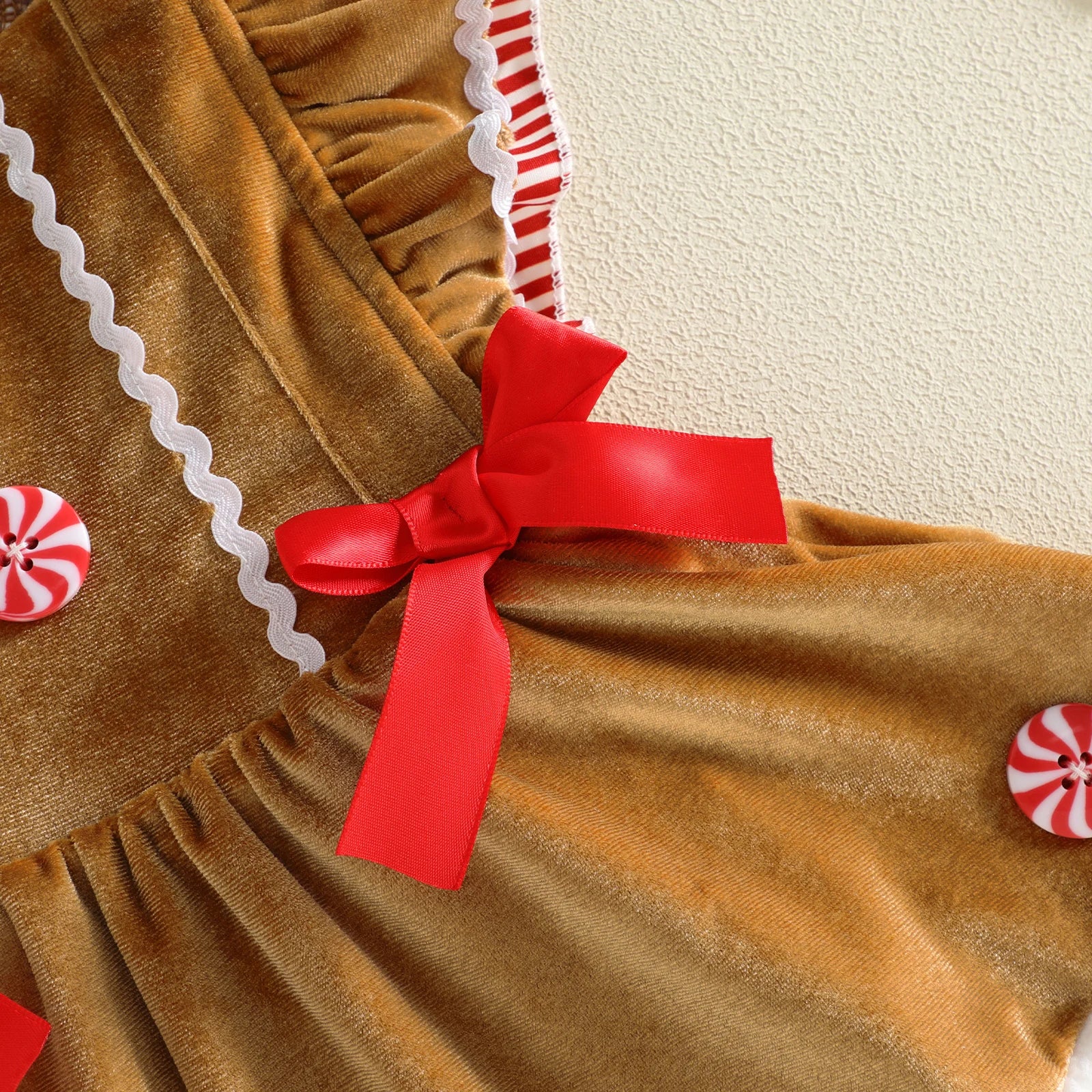 GINGERBREAD GIRL Bowtie Romper