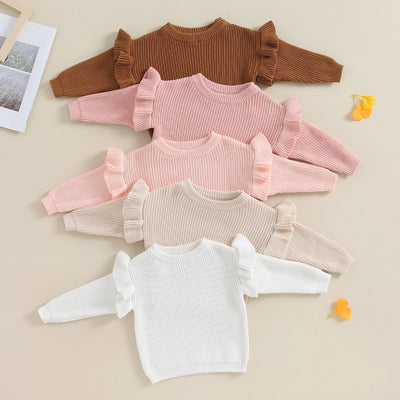 BELLA Ruffle Knitted Sweater