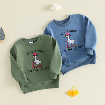 SILLY GOOSE ON THE LOOSE Sweatshirt