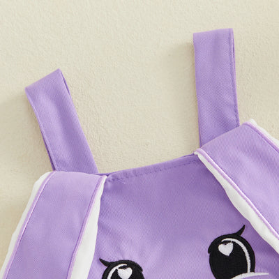 BUNNY Ruffle Romper with Bunny Cap