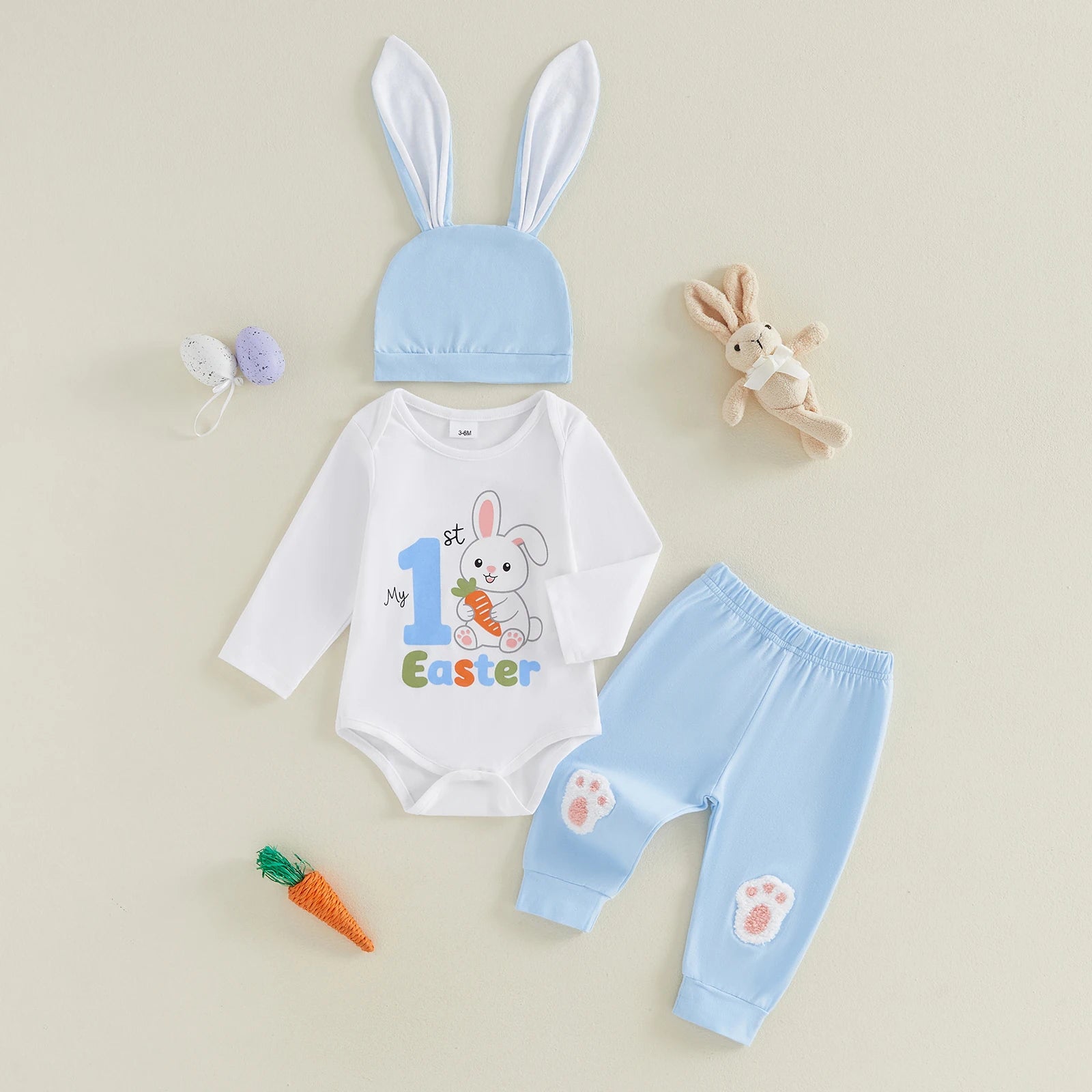 MY 1st EASTER Outfit with Bunny Beanie