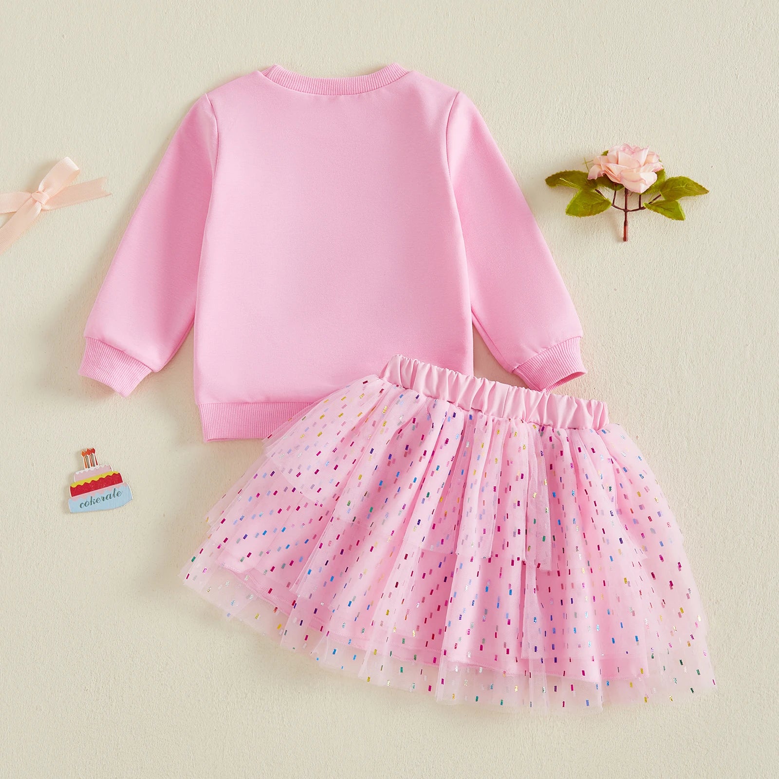 BIRTHDAY GIRL Confetti Skirt Outfit