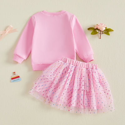 BIRTHDAY GIRL Confetti Skirt Outfit