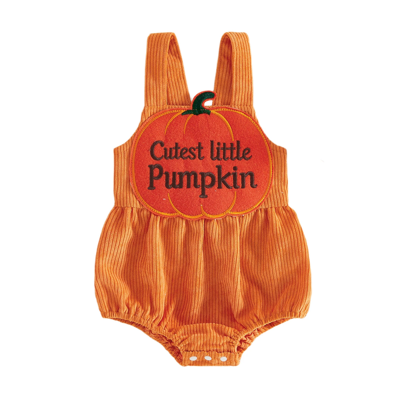 CUTEST LITTLE PUMPKIN Corduroy Romper