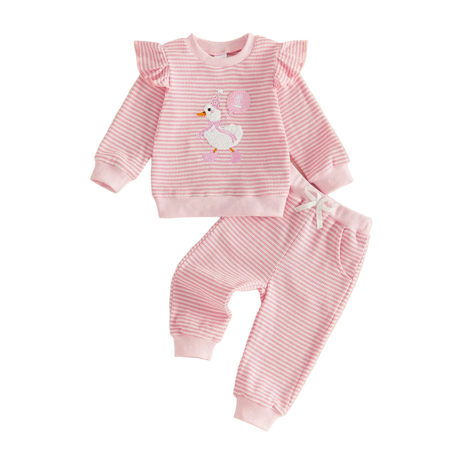 ONE GOOSE Striped Outfit