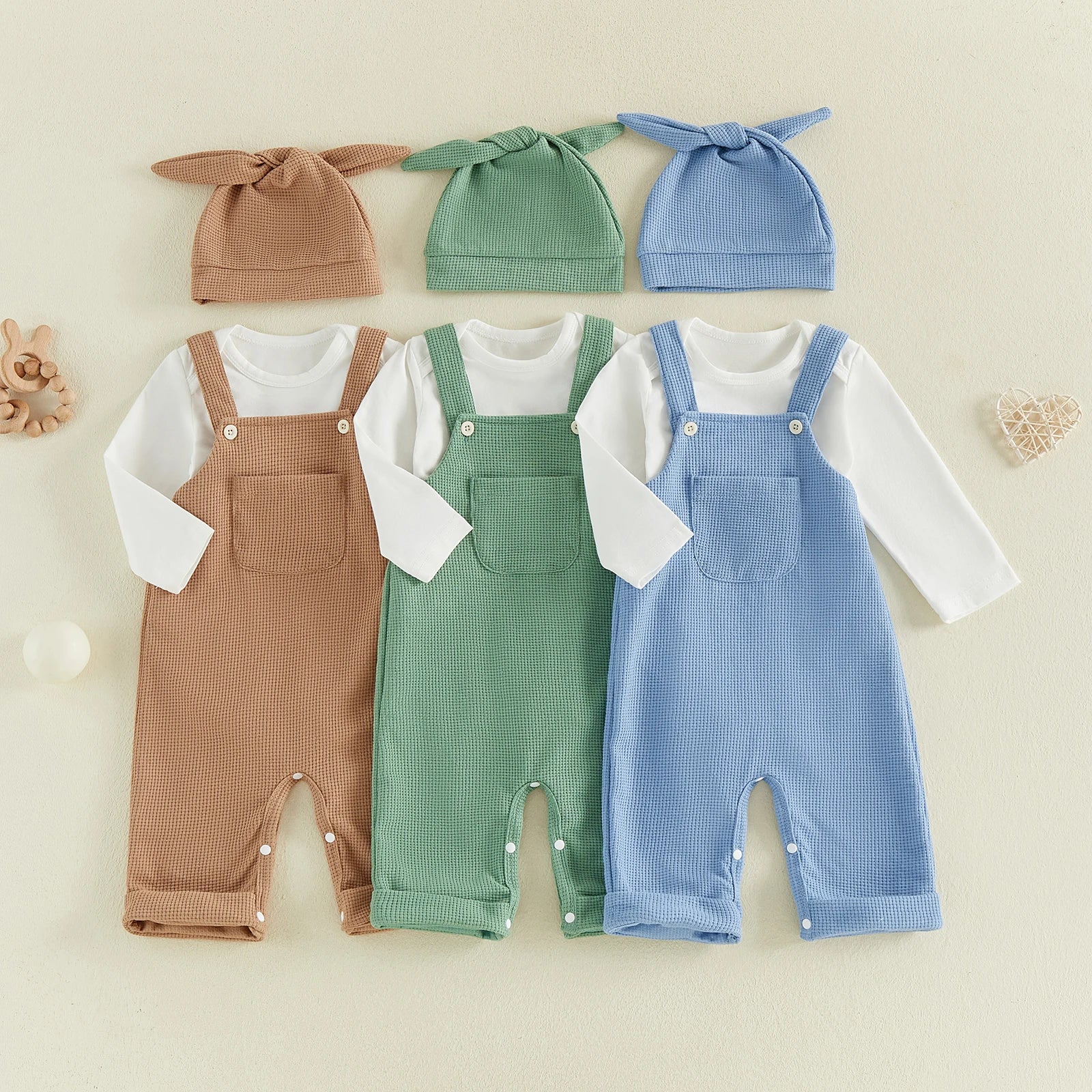 EVERETT Overall Outfit with Beanie