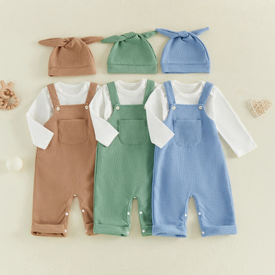 EVERETT Overall Outfit with Beanie
