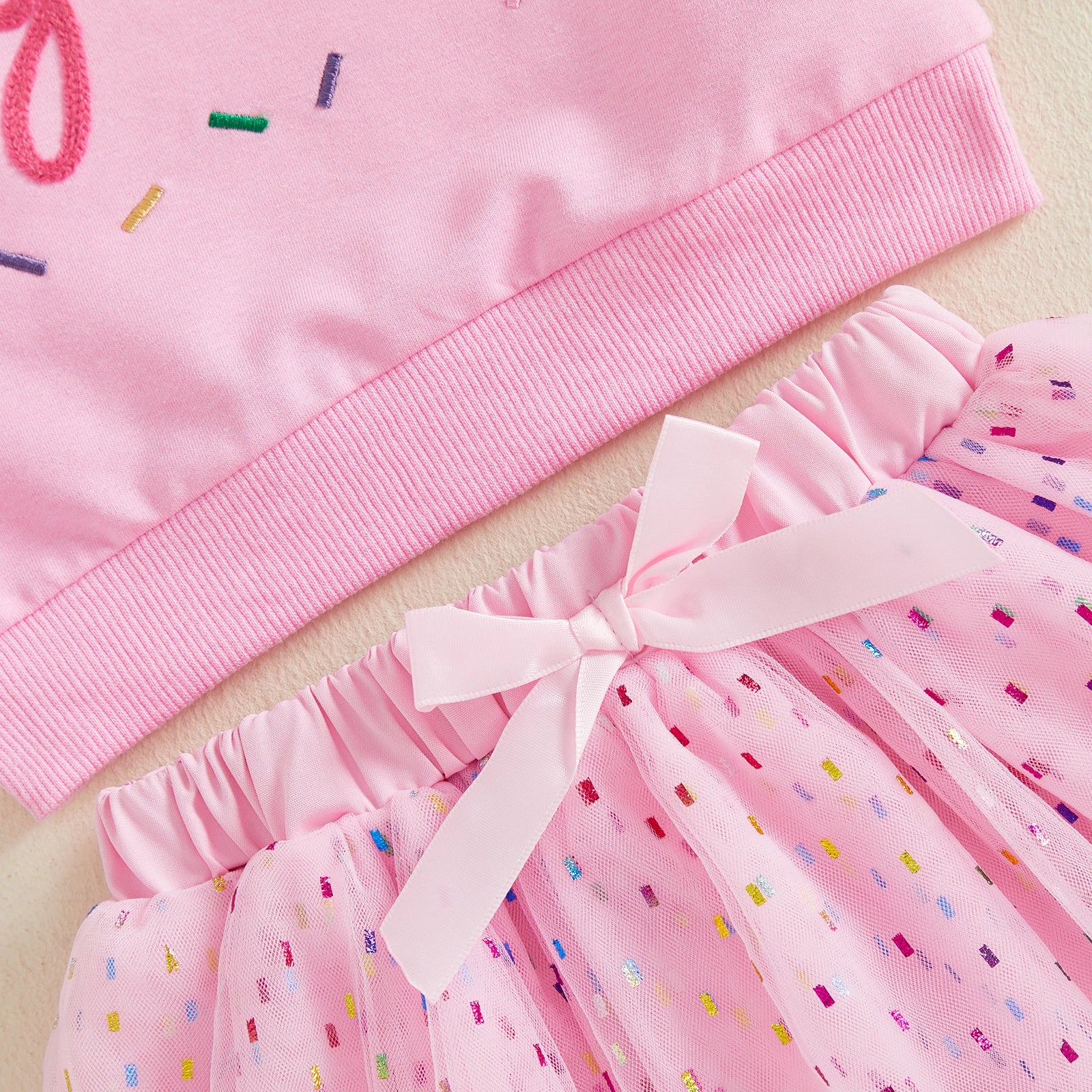 BIRTHDAY GIRL Confetti Skirt Outfit