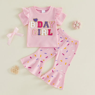 BDAY GIRL Bellbottom Confetti Outfit