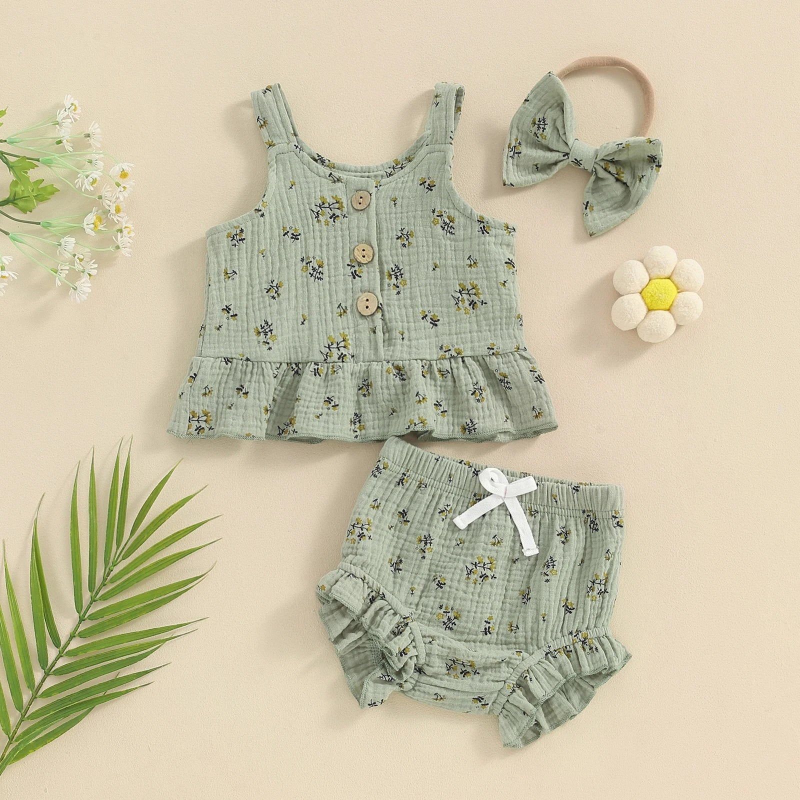 MARLEY Floral Ruffle Outfit