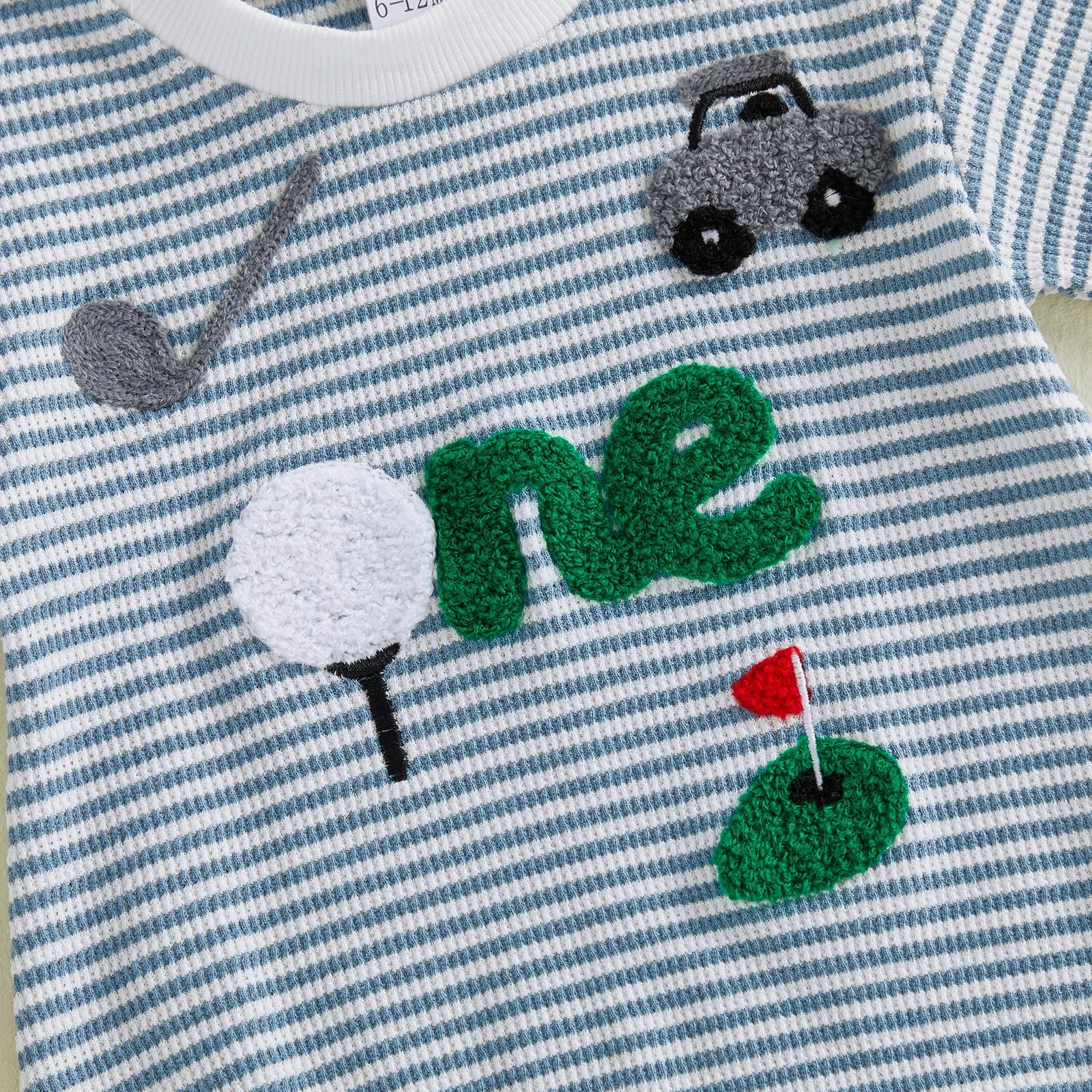 ONE Golf Striped Onesie