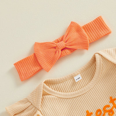 CUTEST LITTLE PUMPKIN Bowtie Outfit with Headband