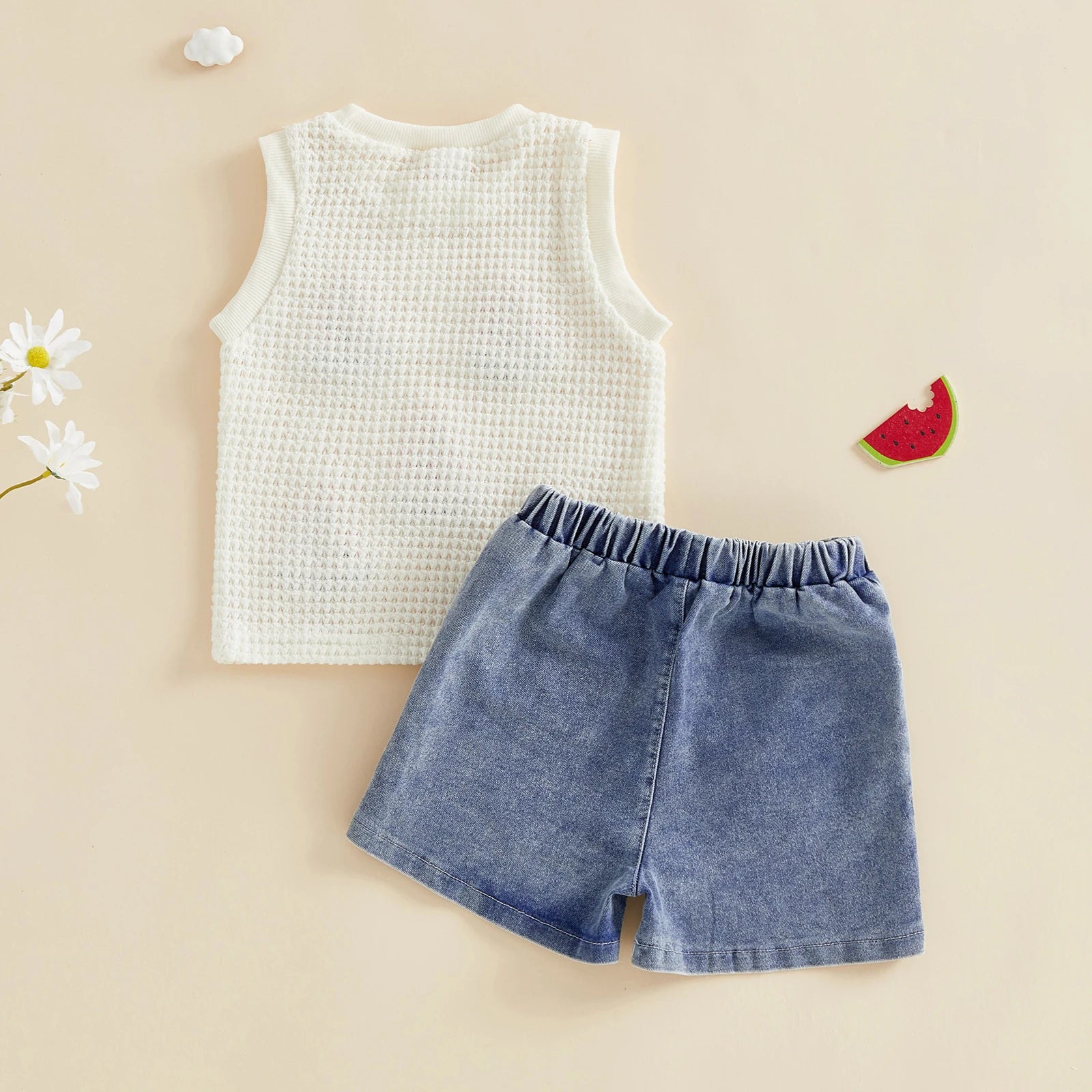 WATERMELON Waffle Knit Tank Top Outfit