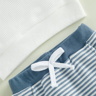 MARLO Striped Waffle Knit Outfit