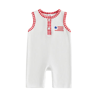 USA White Jumpsuit