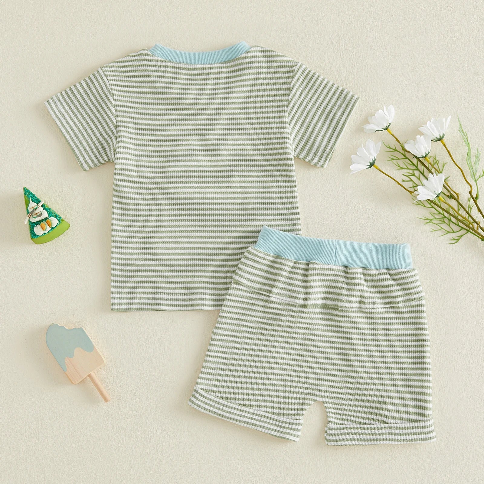 LET'S GO FISHING Striped Outfit