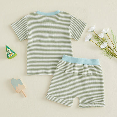 LET'S GO FISHING Striped Outfit