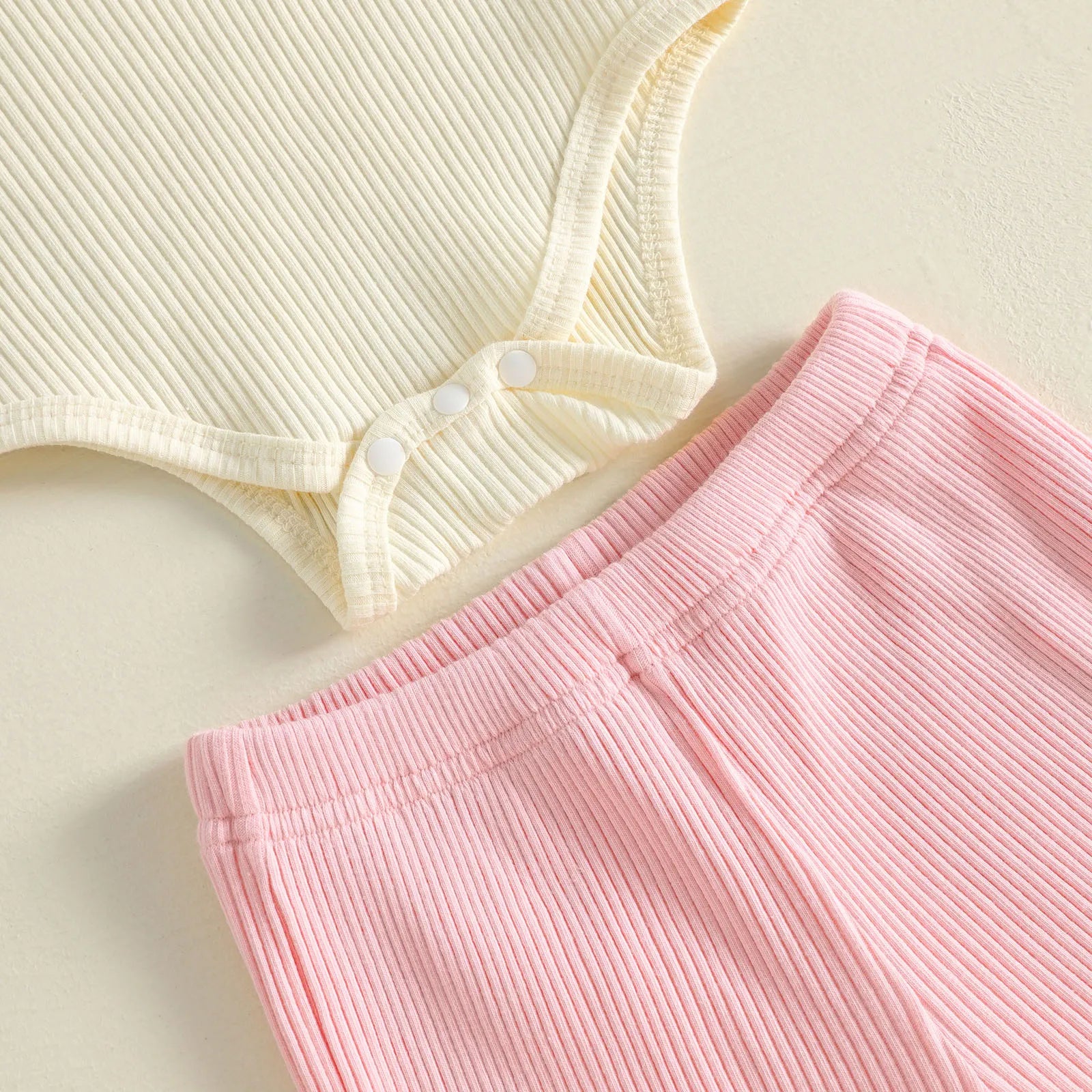 DADDY'S GIRL Ribbed Bellbottom Outfit