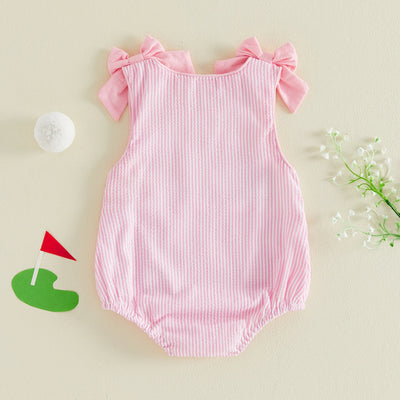 GOLF CART Pink Bowtie Onesie