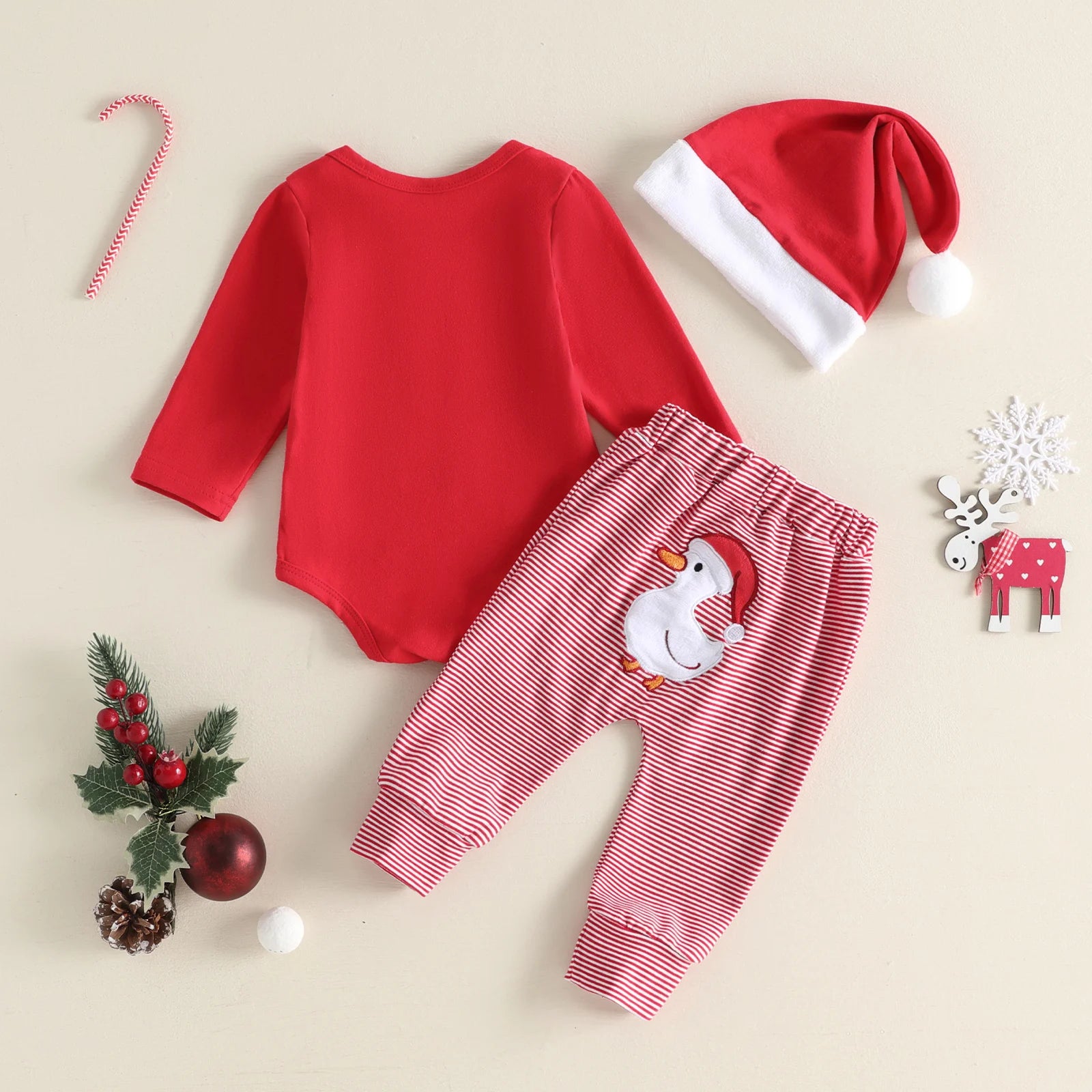 JUST A JOLLY GOOSE Outfit with Santa Hat