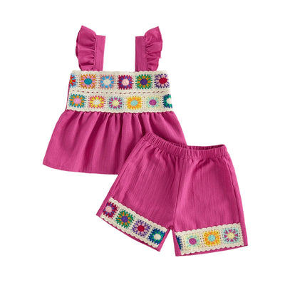 MILA Crochet Pink Outfit