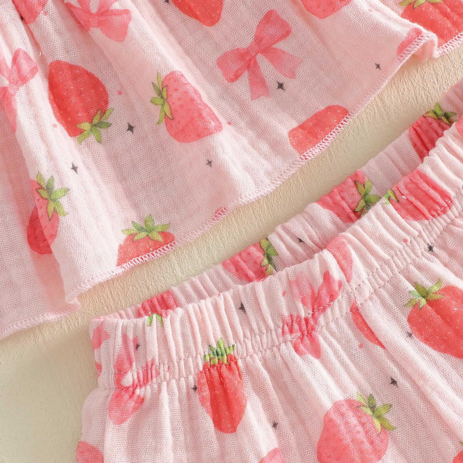 STRAWBERRIES & BOWTIES Smocked Outfit