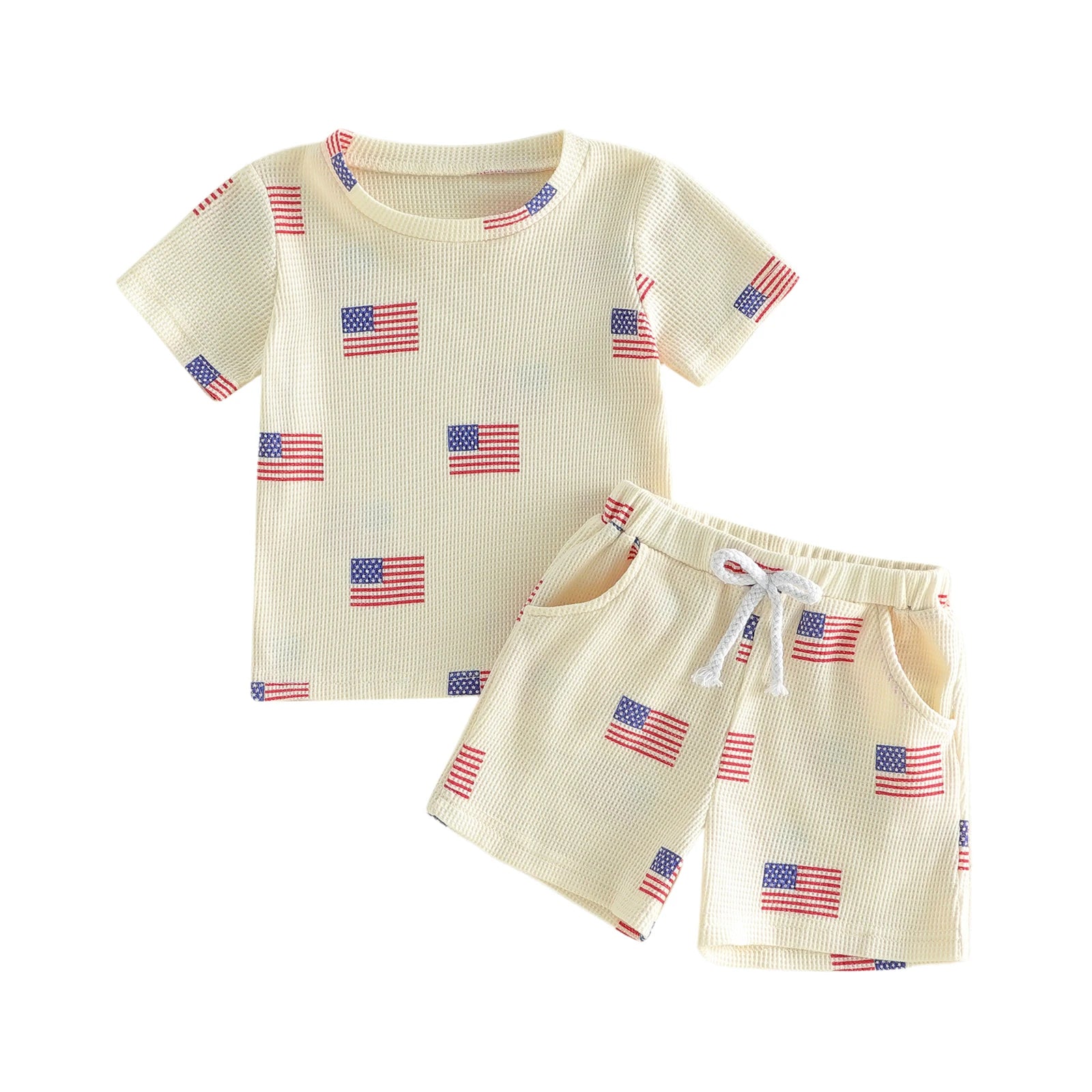 USA FLAG Yellow Outfit