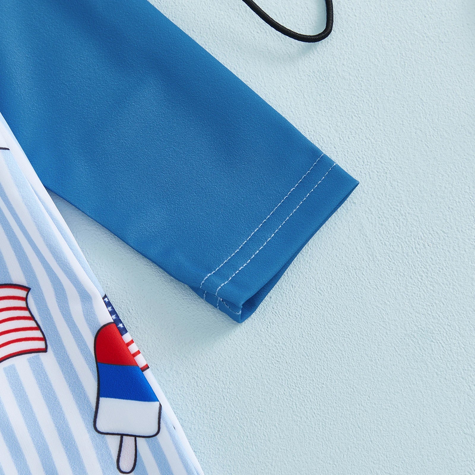 RED WHITE AND BLUE POPSICLE Swimsuit with Sun Hat