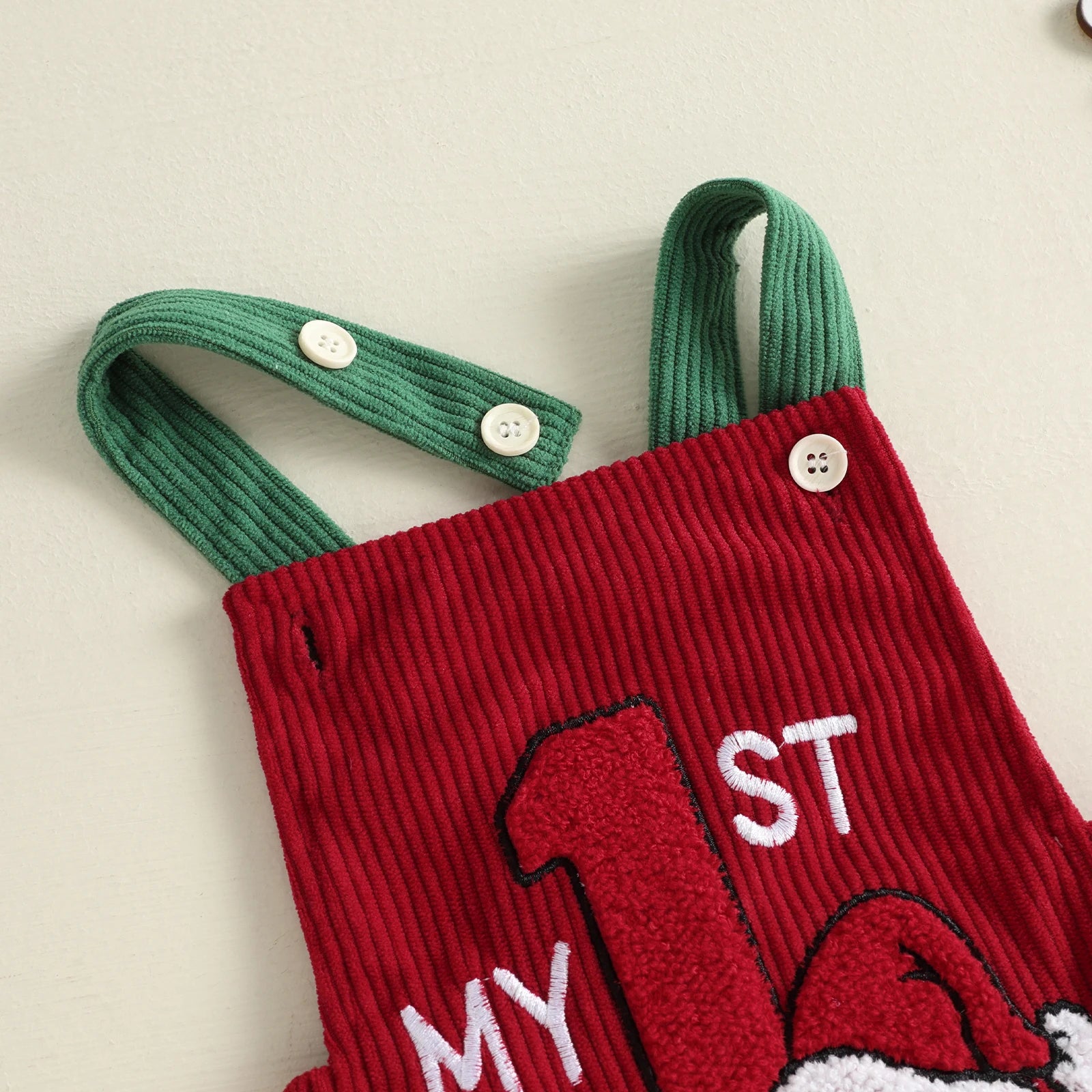 MY FIRST CHRISTMAS Corduroy Romper