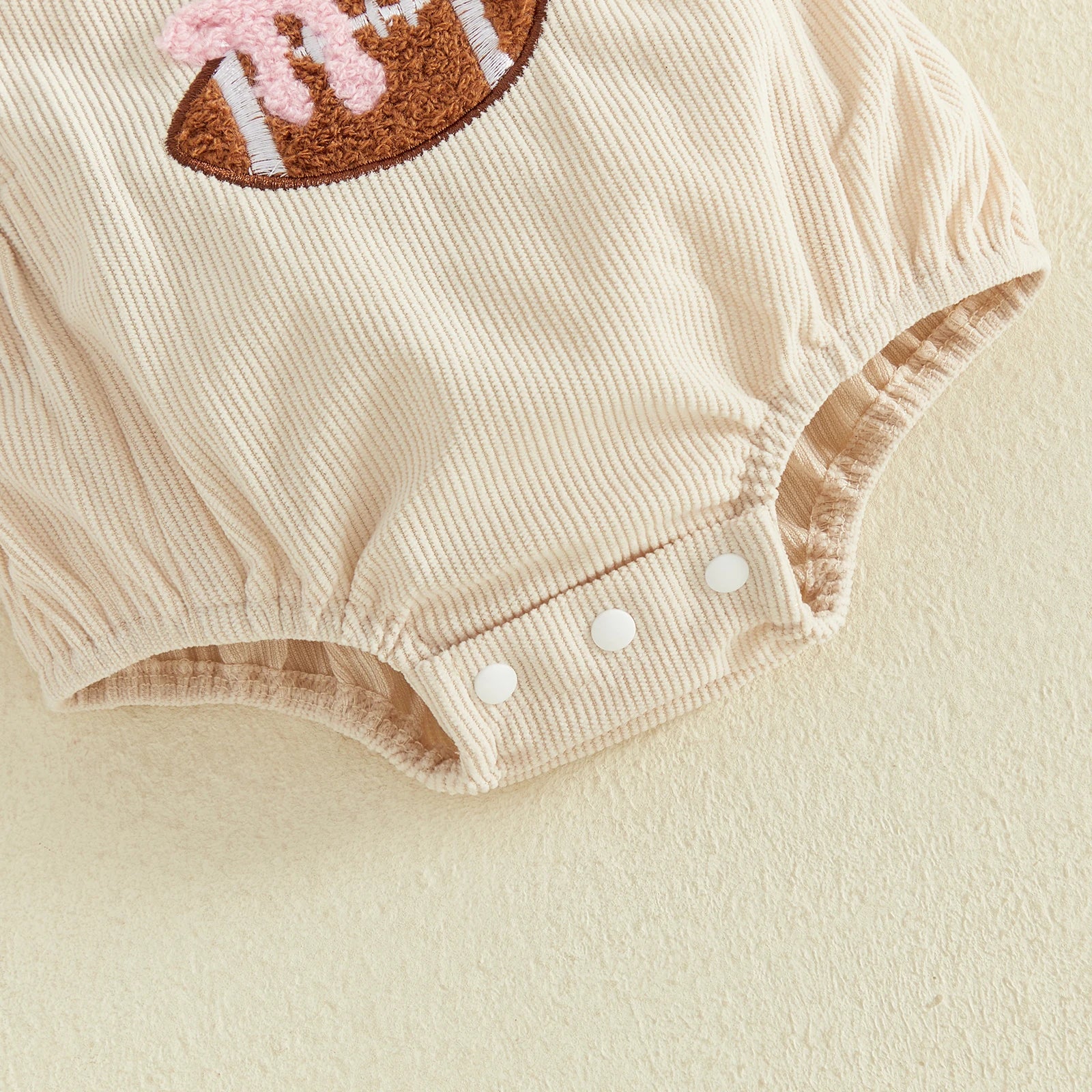 MY FIRST FOOTBALL SEASON Corduroy Romper