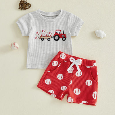 BASEBALL TRACTOR Red Outfit