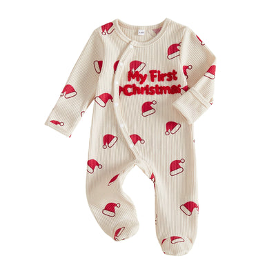 MY FIRST CHRISTMAS Santa Hat Jumpsuit