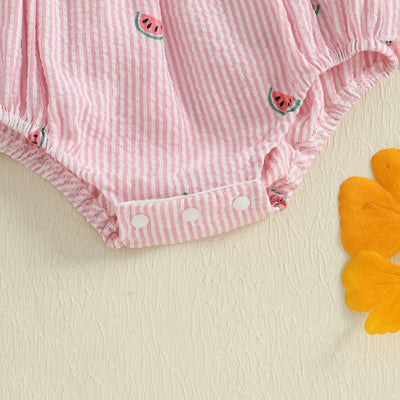 WATERMELON Bow Romper
