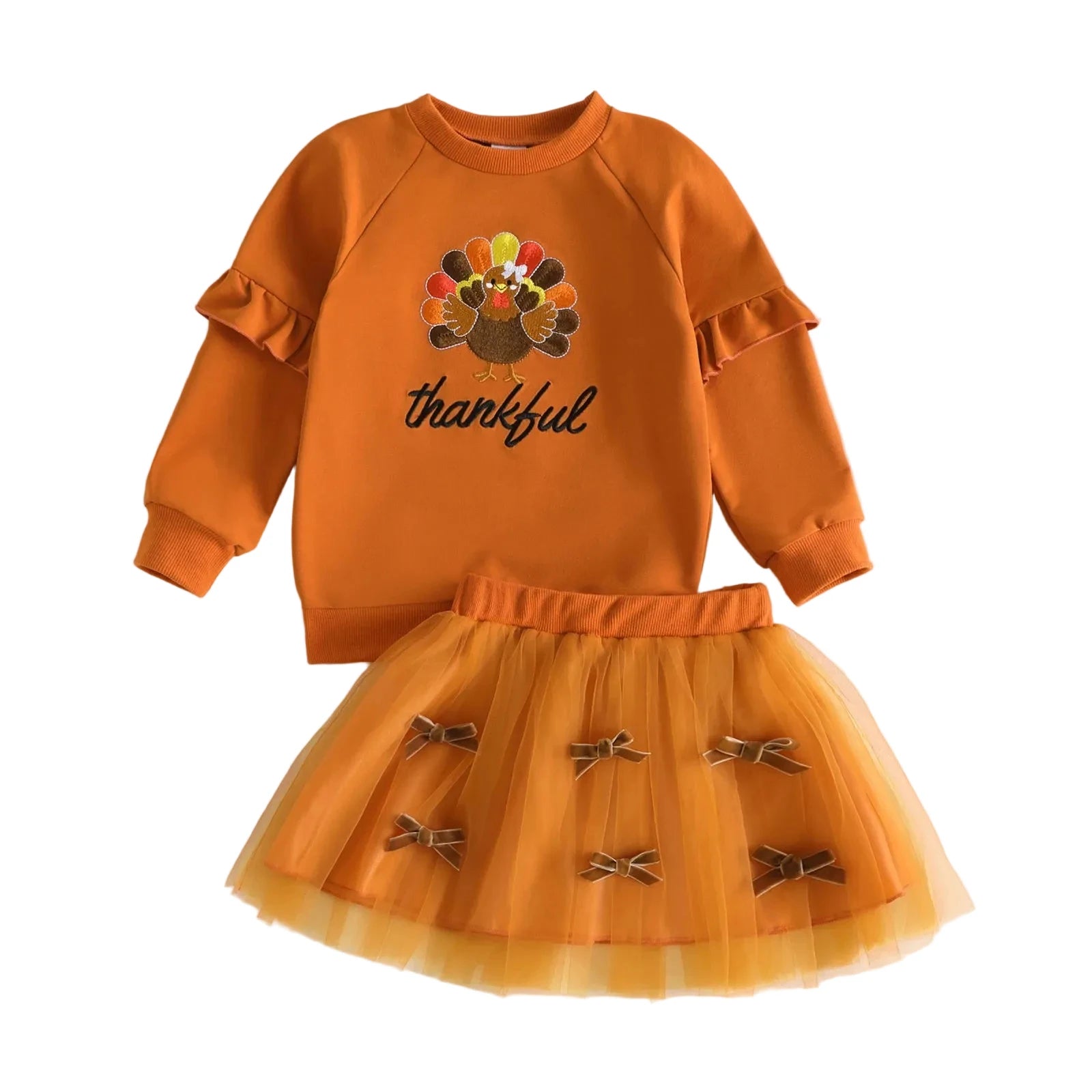 THANKFUL Bowtie Skirt Outfit
