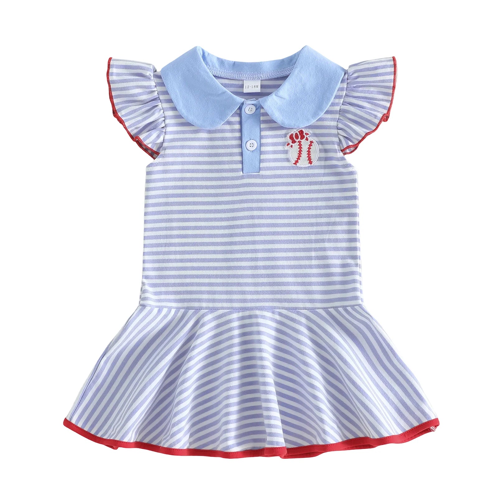 BASEBALL Striped Dress