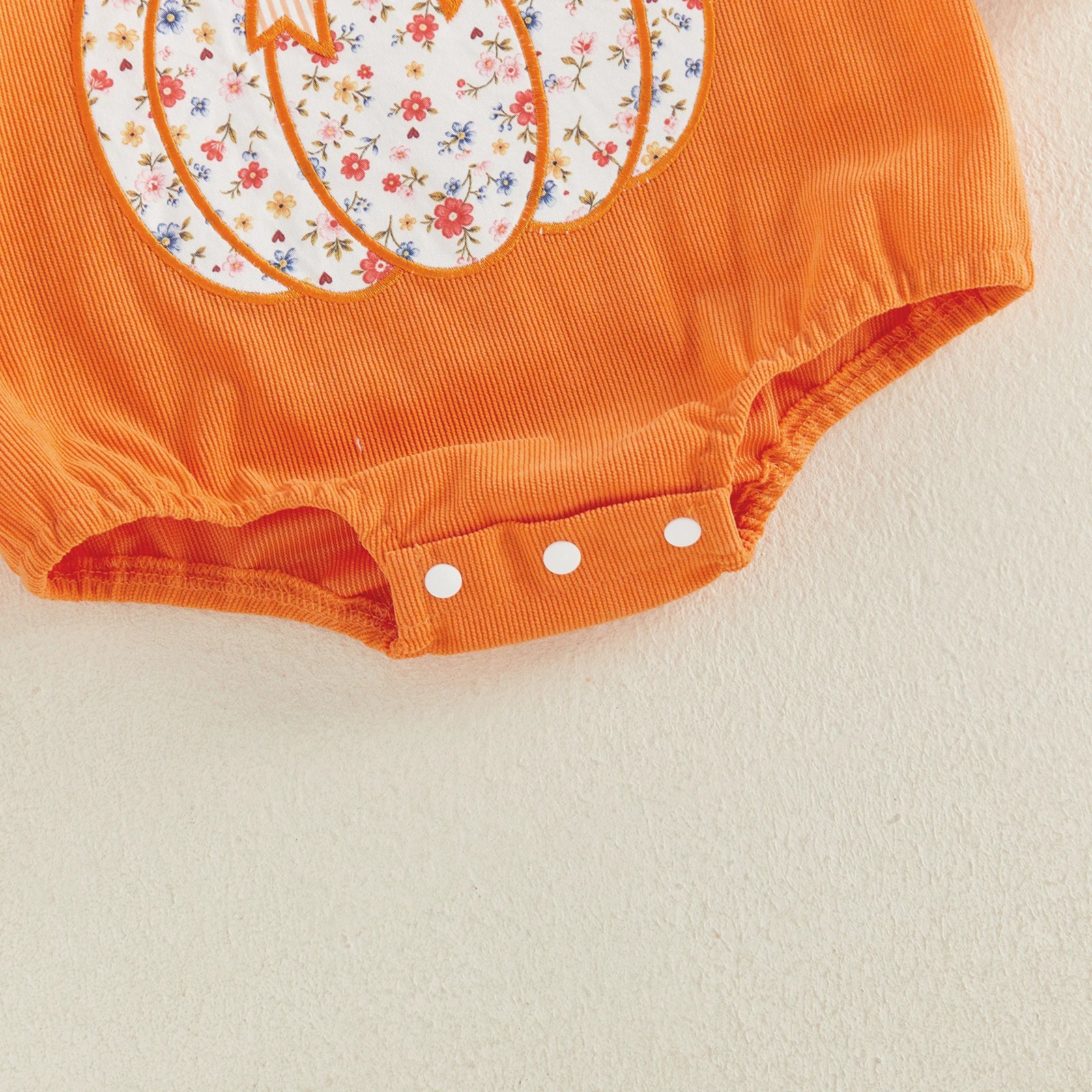 FLORAL PUMPKIN Collar Romper